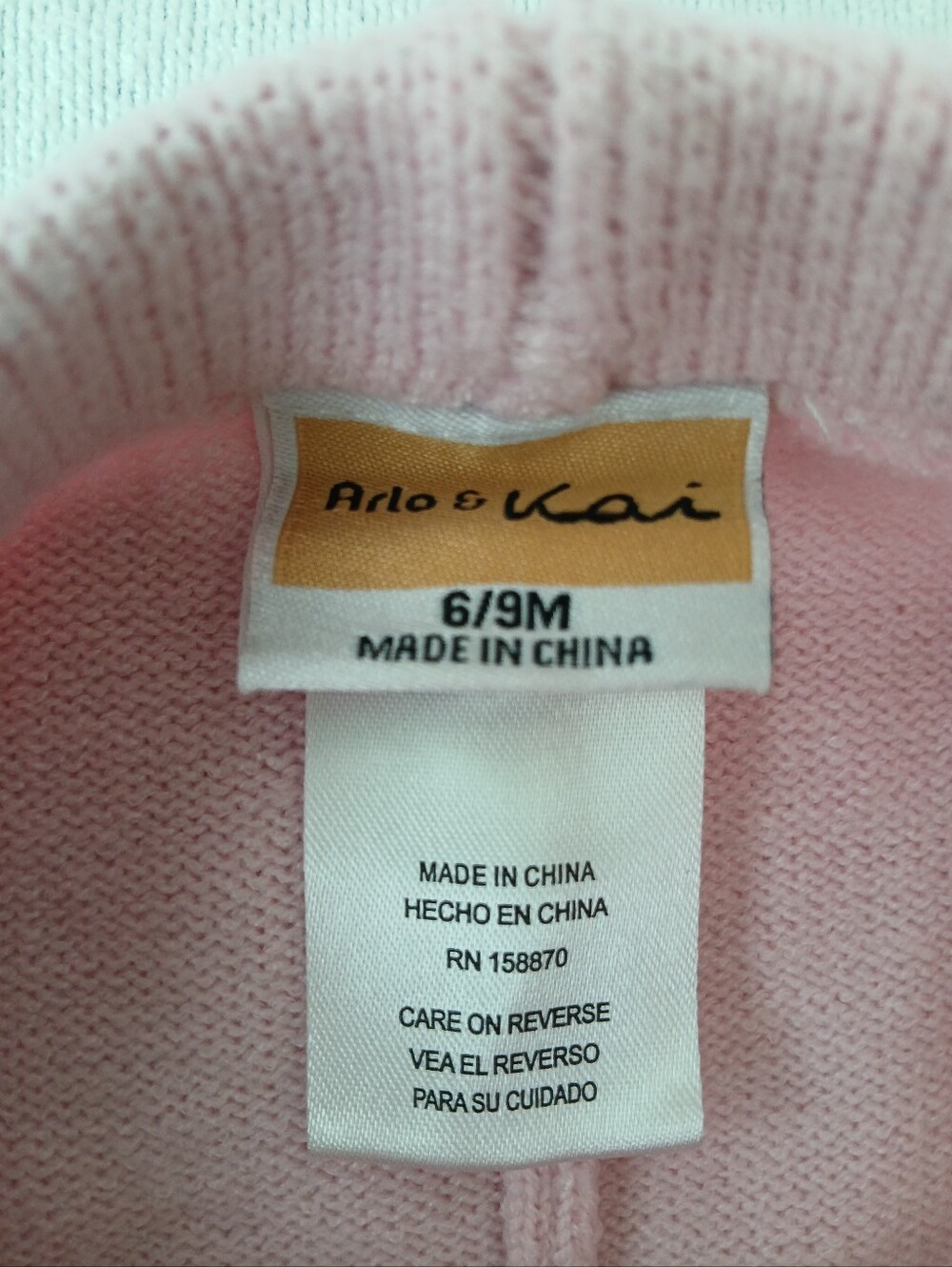 Arlo & Kai Baby Girl 6-9M Pink Knit Baby Sweater + Pants Set - Picture 9 of 10